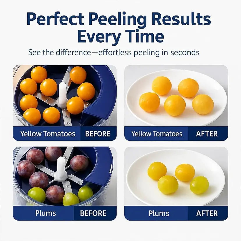 Smart Fruit & Vegetable Peeler – Ultra Sharp, Safe Grip